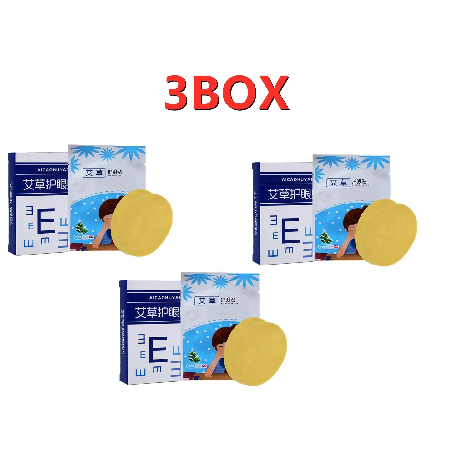 

3XFast Treatment Myopia Astigmatism Eye Patch Quickly Drop -2.0 Diopter Improve Eyesight Relieve Eye Fatigue Remove Dark Circles