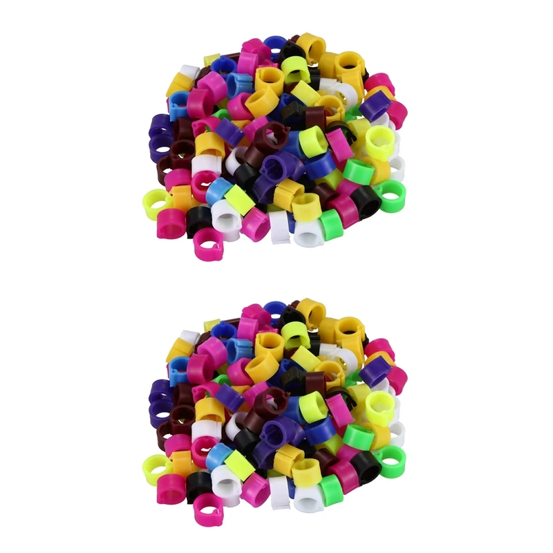 

300Pcs Bird Rings 8Mm Leg Bands Clip Pigeon Dove Chicks Duck Bantam Poultry