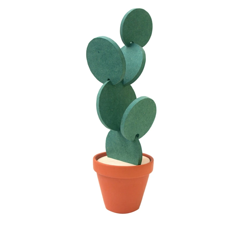 

Подставки «сделай сам», набор подставок в виде кактуса из 6 штук с держателем для цветочного горшка для напитков, новинка, подарок для дома, о...