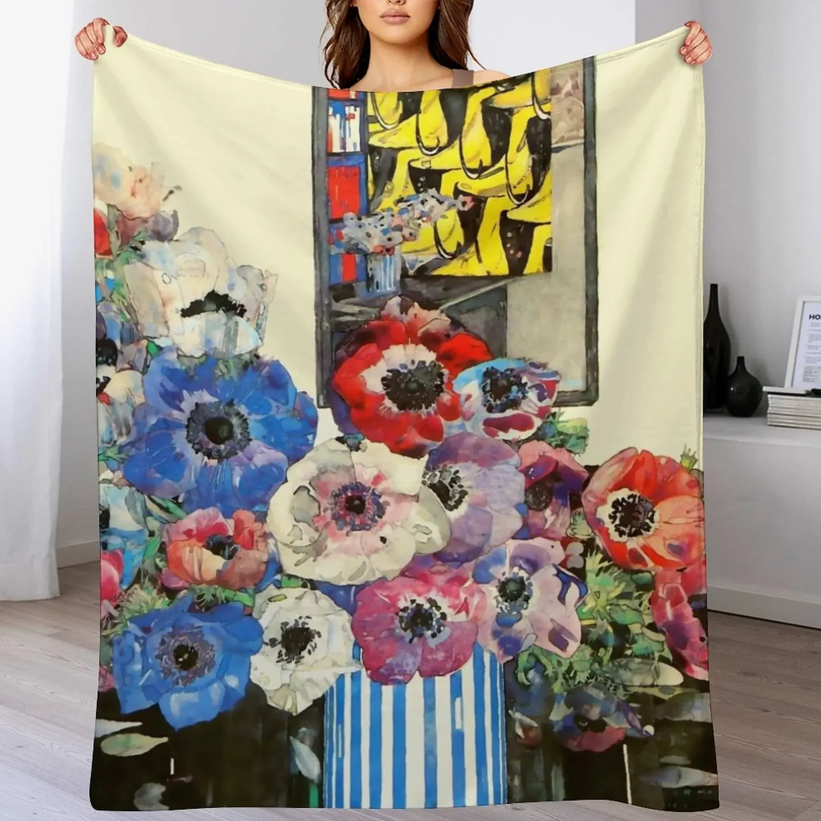 Чарльз Ренни маккинтош анемоны одеяло мягкие одеяла Flannels