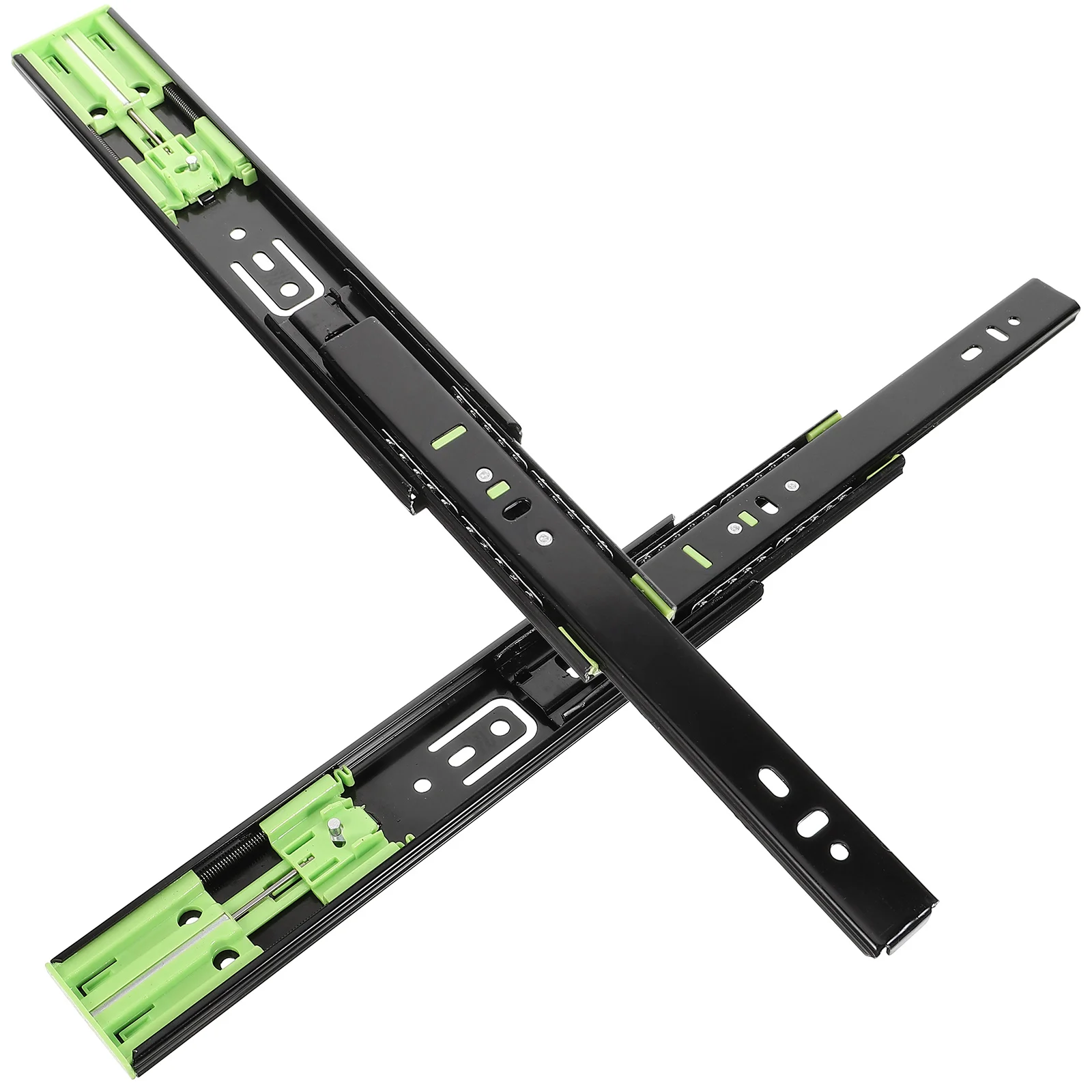 

2 Pcs Drawer Slides Rails Damping Cabinet 10 Inch Plastic Track Guides Student Side Mount