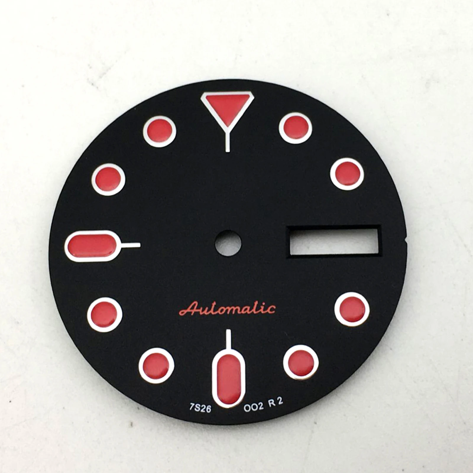 

Brand New 28.5mm Watch Dial 3/3.8 Position Dual Calendar Window For NH36A Movement SKX007 Watch Modify Part