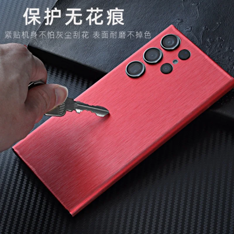 3D металлическая матовая пленка с полным покрытием для льда задняя Samsung S24 S23 S22 Ultra