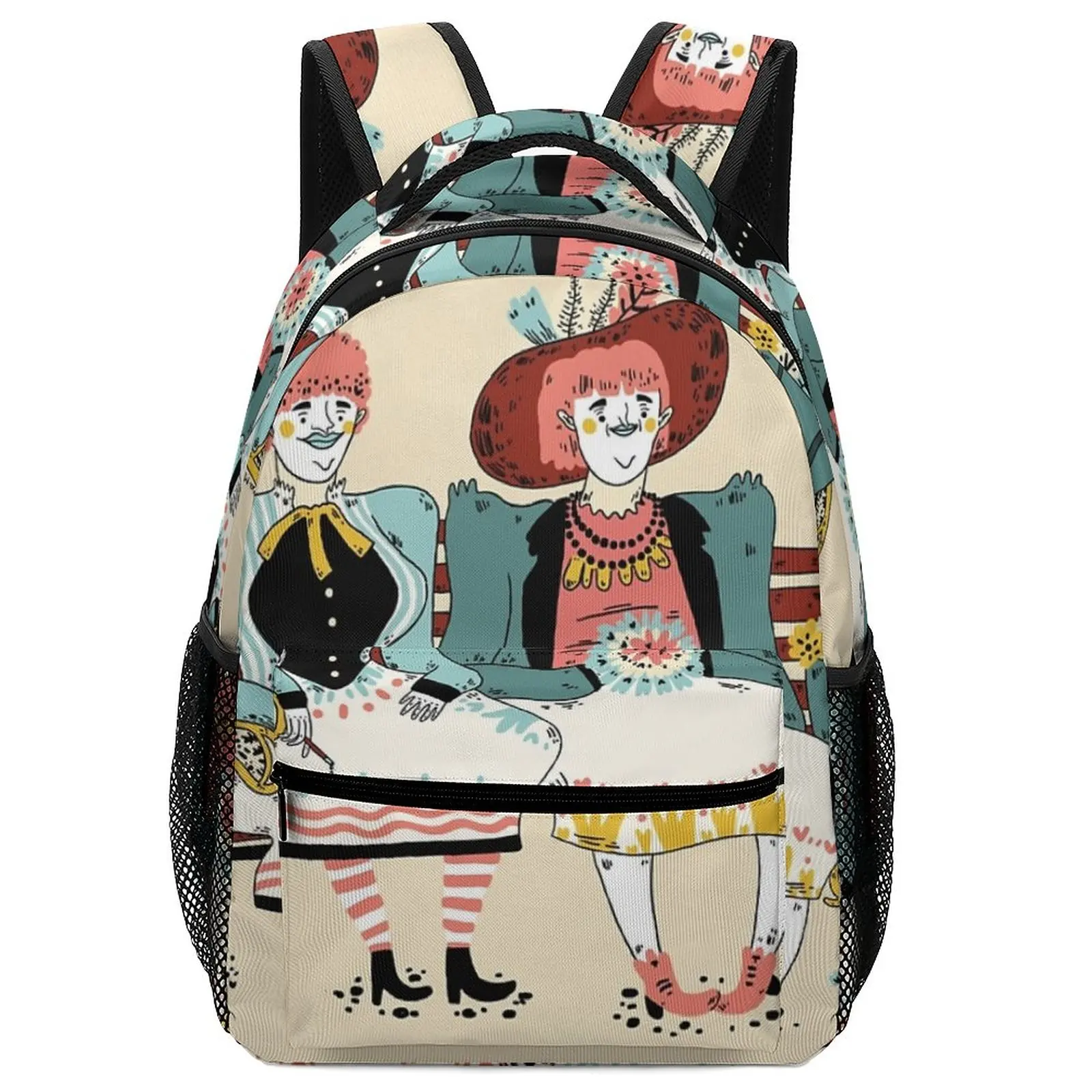 Fashion Friends Art Women's Backpacks for Boys Children Bags for Men Women Girl Backpack For Preschool