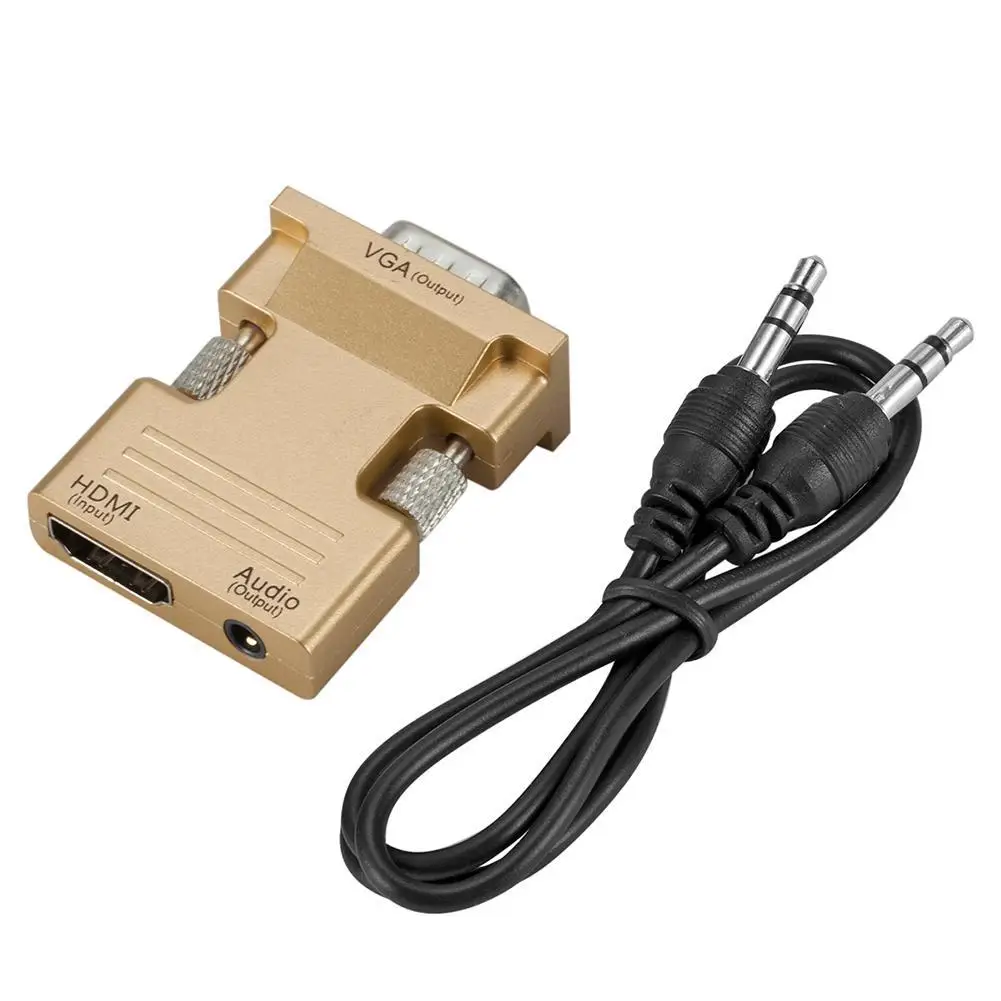 Преобразователь HDMI мама-VGA папа с поддержкой HDCP 1/1 2 аудиокабелем выхода сигнала