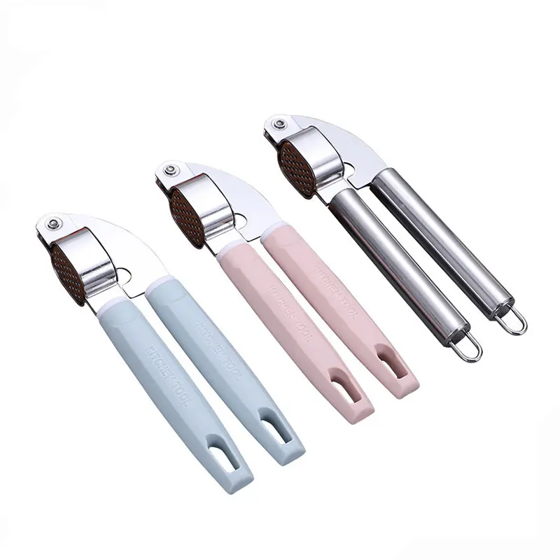 

Stainless Steel Garlic Press Manually Mashed Machine Crusher Handheld Cooking Ginger Crusher Kitchen Tools Chopping Squeezer