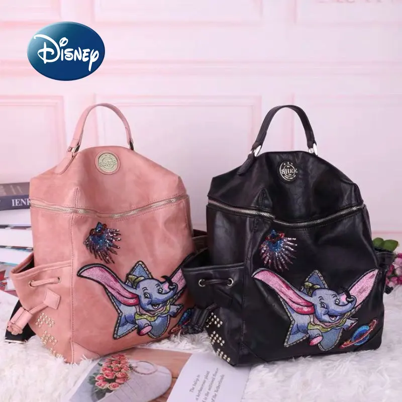 Disney Dumbo Joint 2022 New Backpack Luxury Brand Fashion Women's Backpack Cartoon Embroidery Large Capacity Travel Backpack