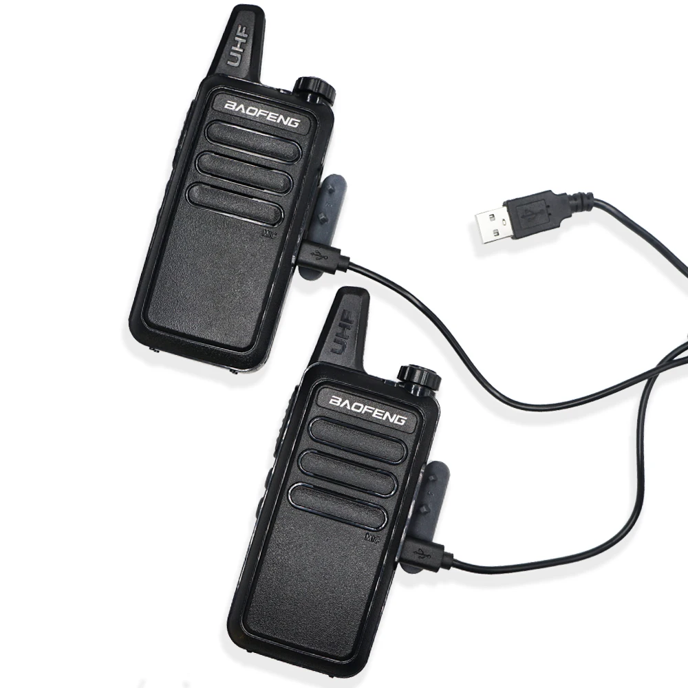 Портативная мини-рация Baofeng с быстрой зарядкой от USB 2 шт. |