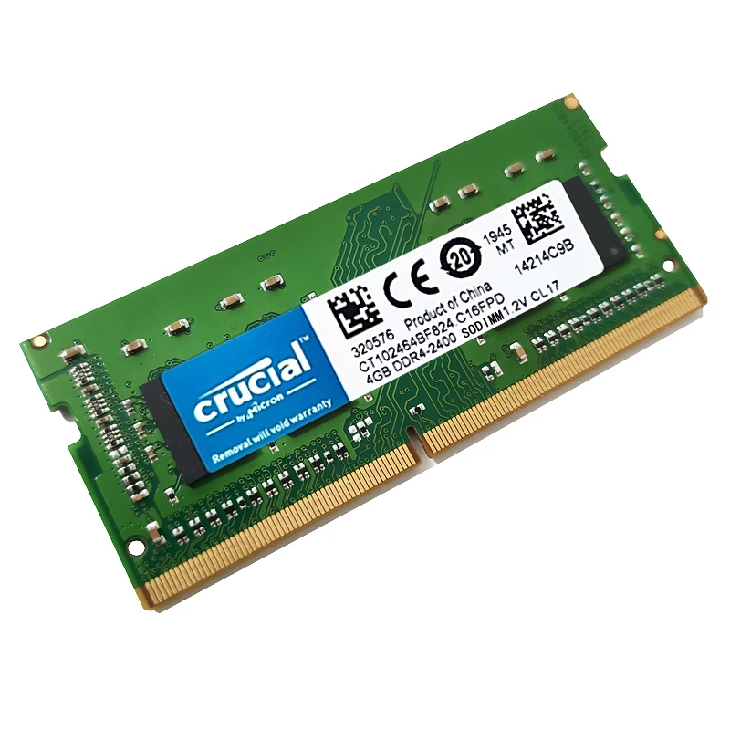 Оперативная память для ноутбука Crucial DDR4 32 ГБ 16 ГБ 8 ГБ 4 ГБ PC4 17000 19200 21300 25600 SODIMM 2133 2400 2666 3200 МГц DDR4