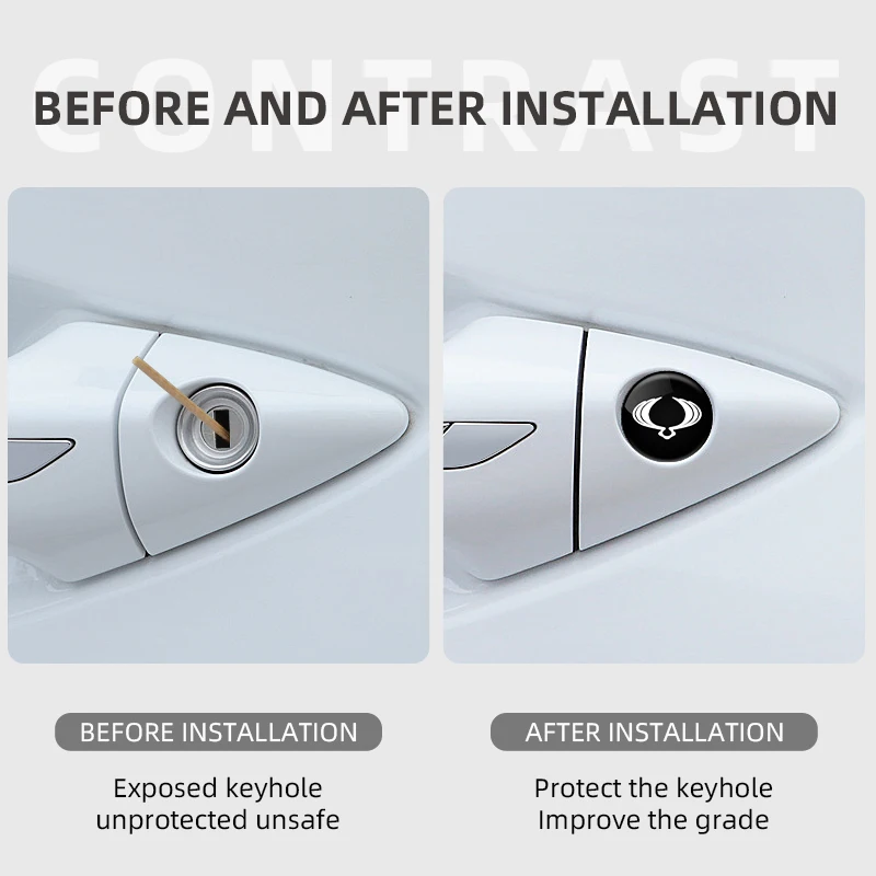Защитные наклейки против блокировки для автомобильного дверного замка