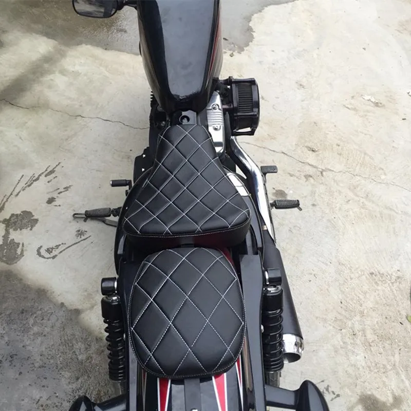 1pc High quality Motorcycle Saddle Driver Seat Front Solo Cushion For Harley Sportster XL883 XL1200 X48 72 2004-2019 - купить по