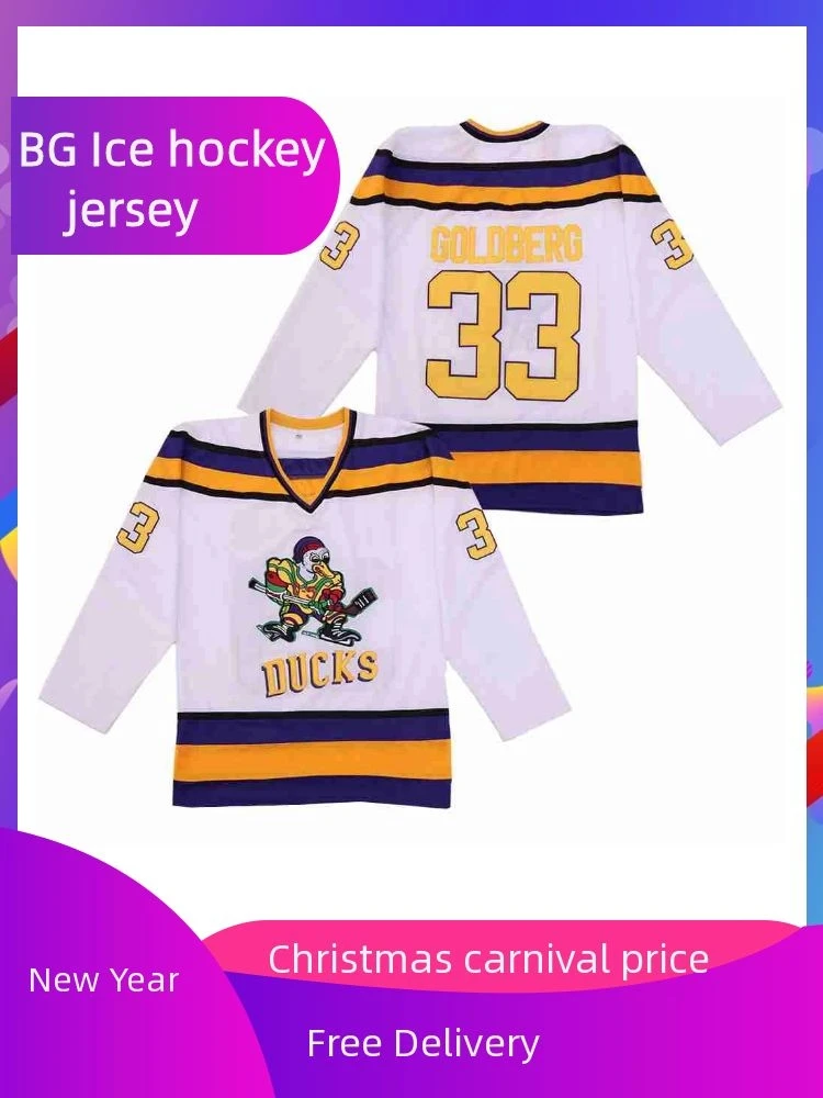 Ice Hockey Jersey Mighty Ducks Waves 66 Bombay Outdoor Sportswear Jerseys  High Quality Sewing Embroidery Blue 2023 New - AliExpress