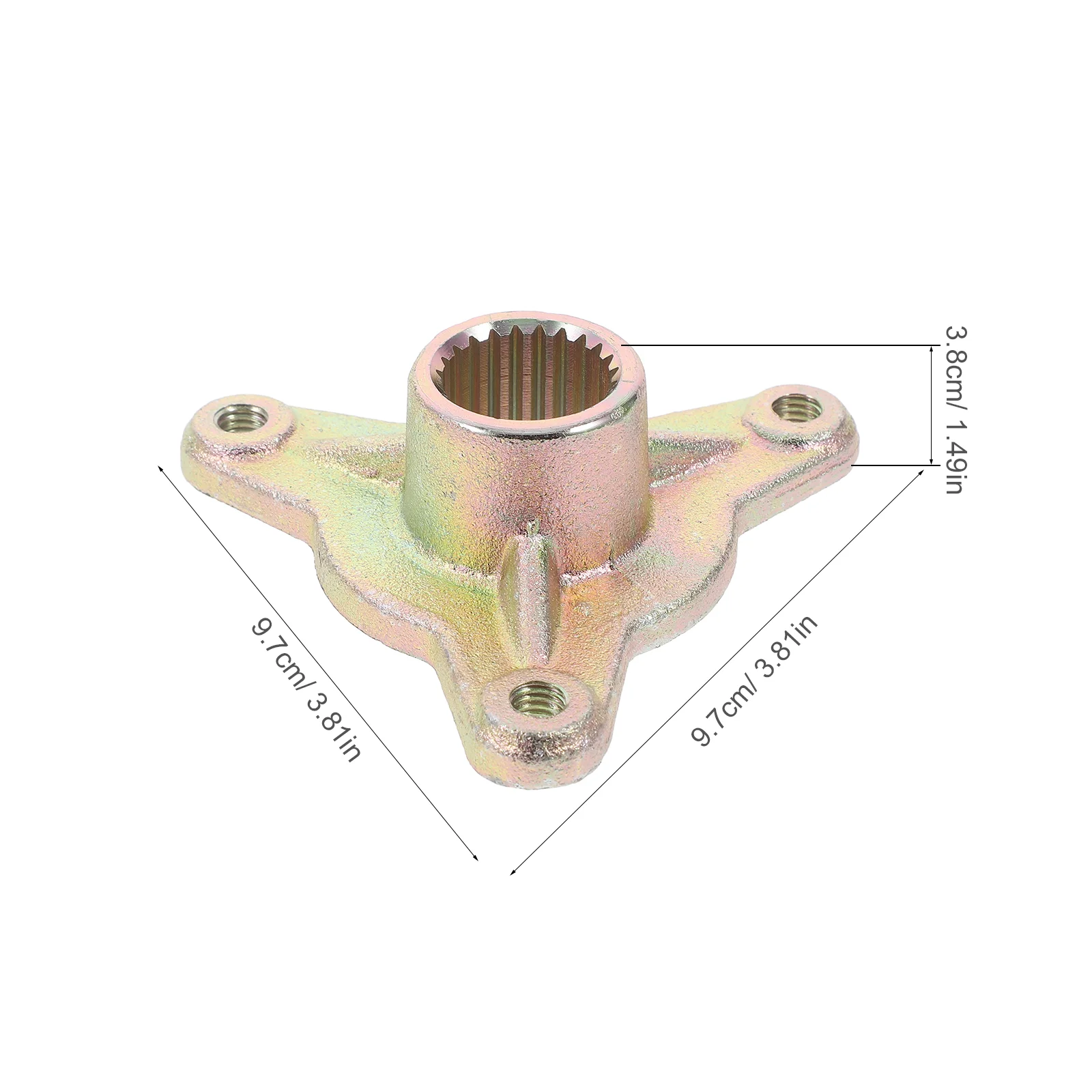 Держатель ступицы мотоцикла Go Kart ось колеса вездеходные передние золотые для