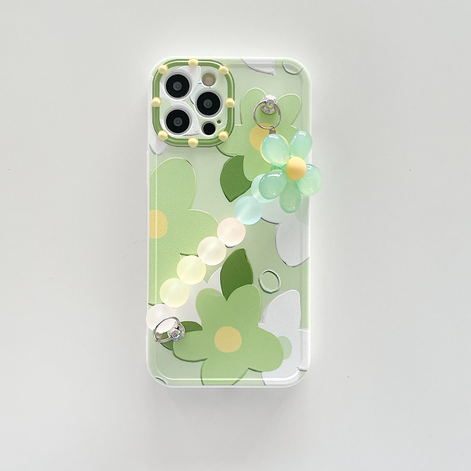 

Chain Phone Case for 12 Mini/11/XR/13/6 Plus/6s/12 Pro Max,Cute Cover with Bracelet Soft Flexible Glossy Protective Phone Cases