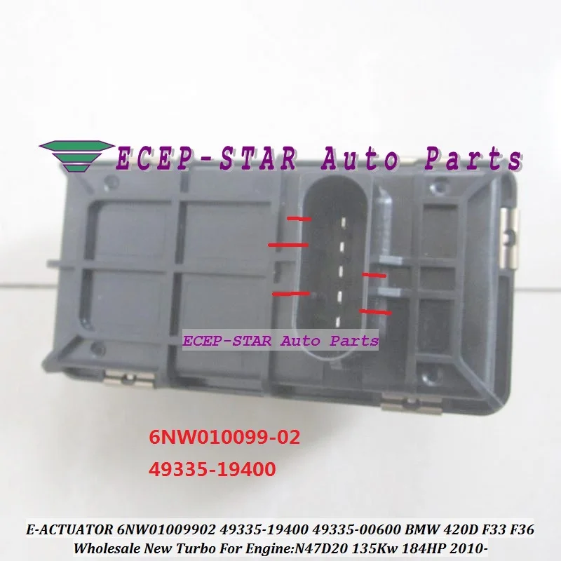Турбопривод 6NW010099-02 49335-19400 49335-00600 49335-00644 11658519476 для BMW 420D F33 F36 N47D20 или 6NW010430-04 |