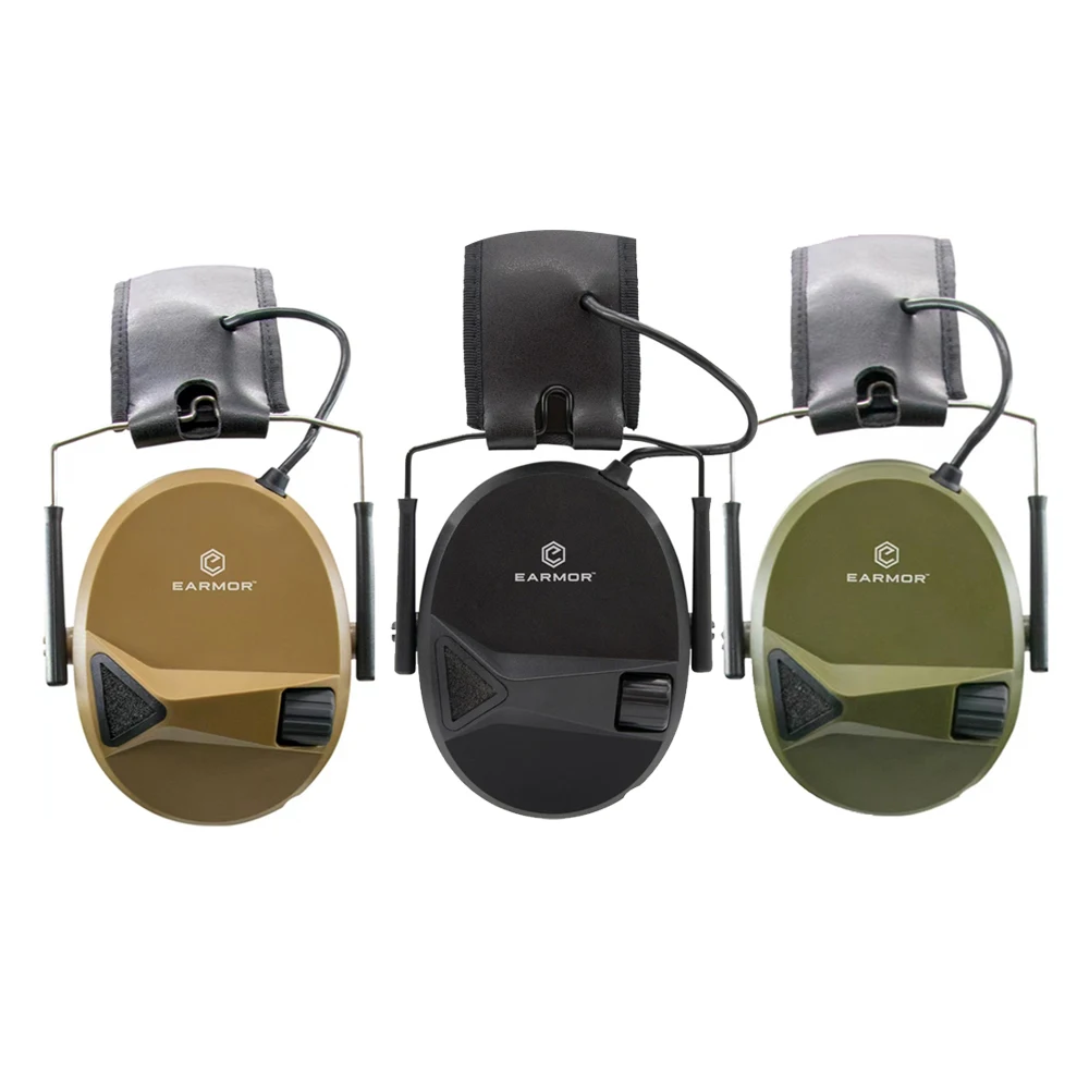 

EARMOR Shooting Noise Clearance Tactical Headset M30 Hearing Protection Earmuff Electronic Hearing Protector AUX Input