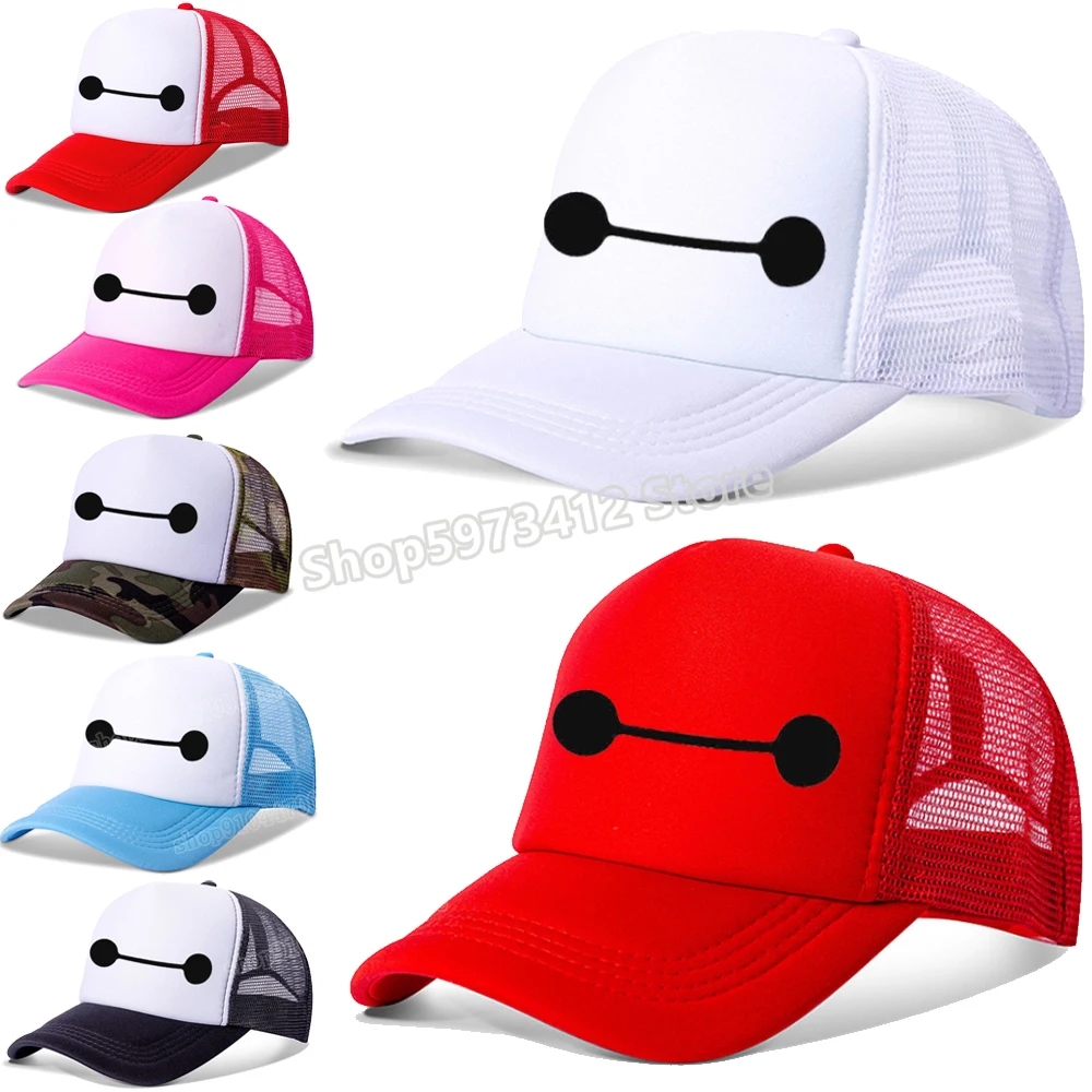 Бейсболка Baymax с принтом героев мультфильмов милые детские шапки рисунком