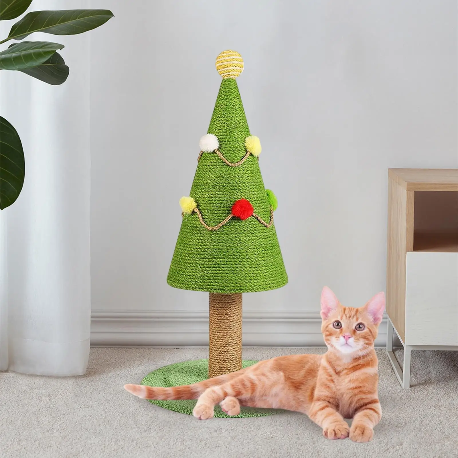 

Cat scratch post Claw Scratching Protective Play Christmas Tree for Kitty
