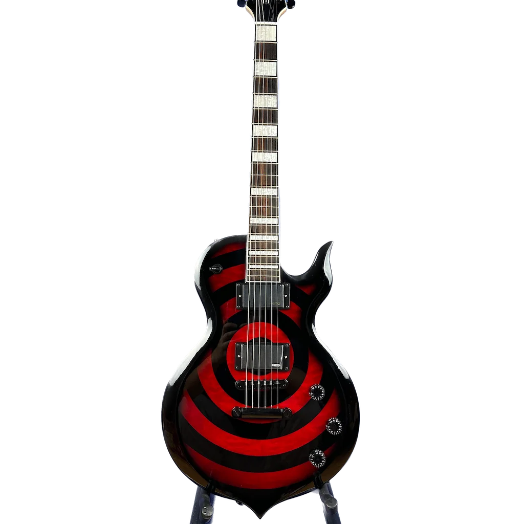 

Custom Zakk Electric Guitar With Red-black Stripes Top Maple Neck Rosewood Fingerboard Black Hardware High Quality Guitarra