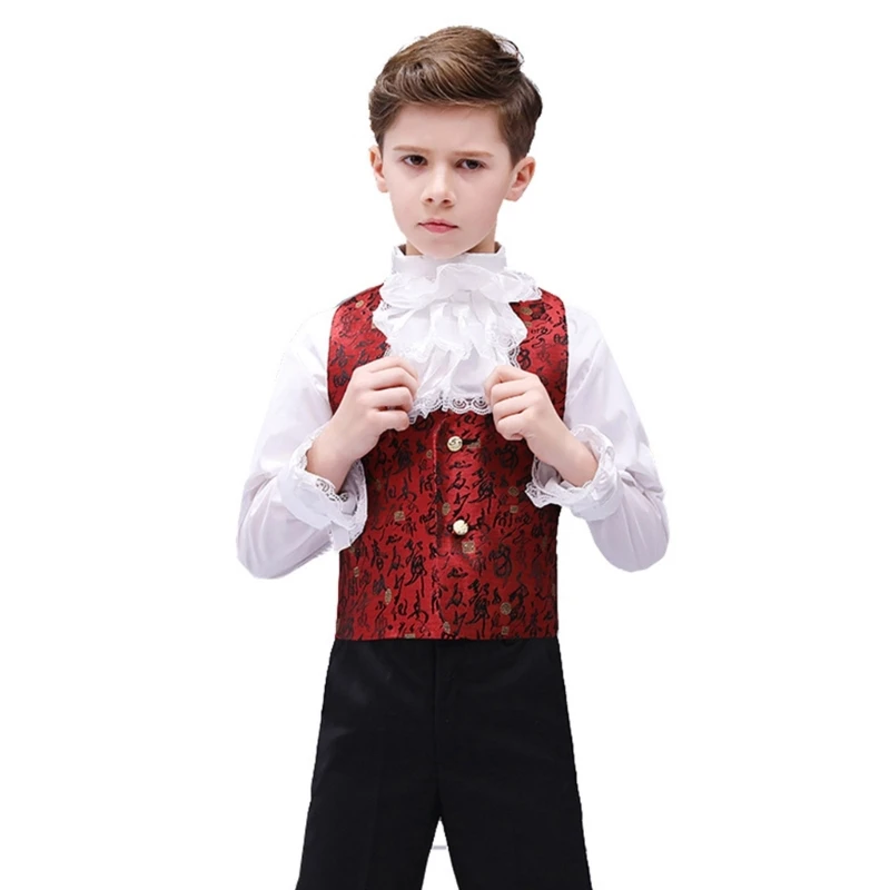 

Steampunk Colonial Jabot Lace Ruffled False Collar and Cuffs Women Men Kid Party Halloween Costume Accessories 57BD