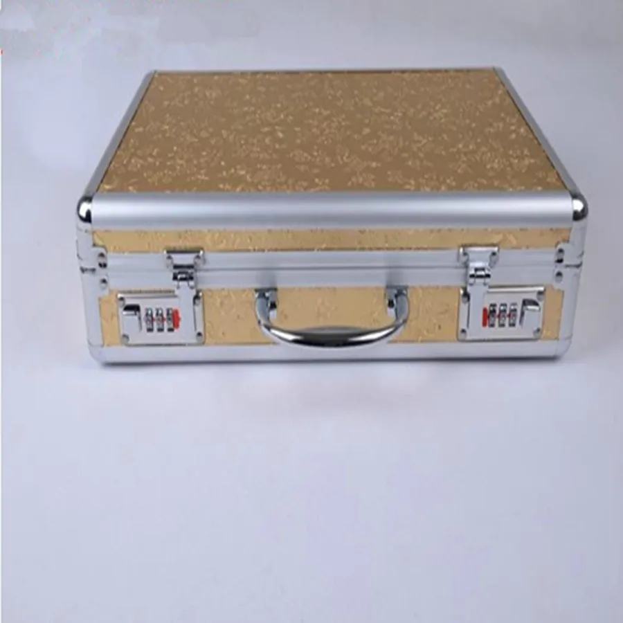 Aluminum Alloy Password Suitcase  Jewelry Box Storage Organizer Case Metal Luxury Multi Layer Jewelry Storage Box Case Gift