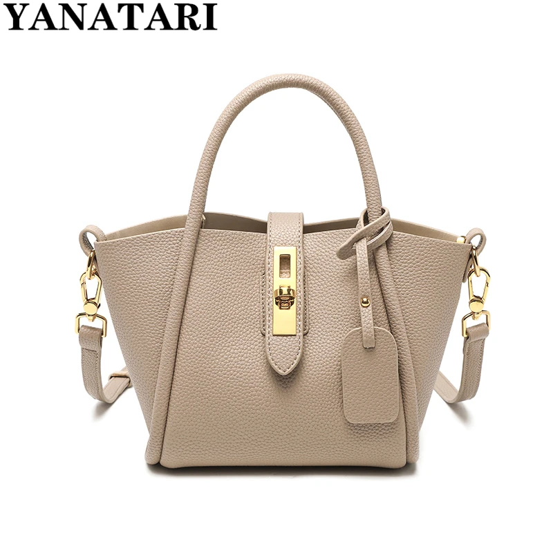 YANATARI Fashion Bag Women Shoulder Bags Simple Design Genuine Leather New High Quality Totes Handbags Purse diagonal bag