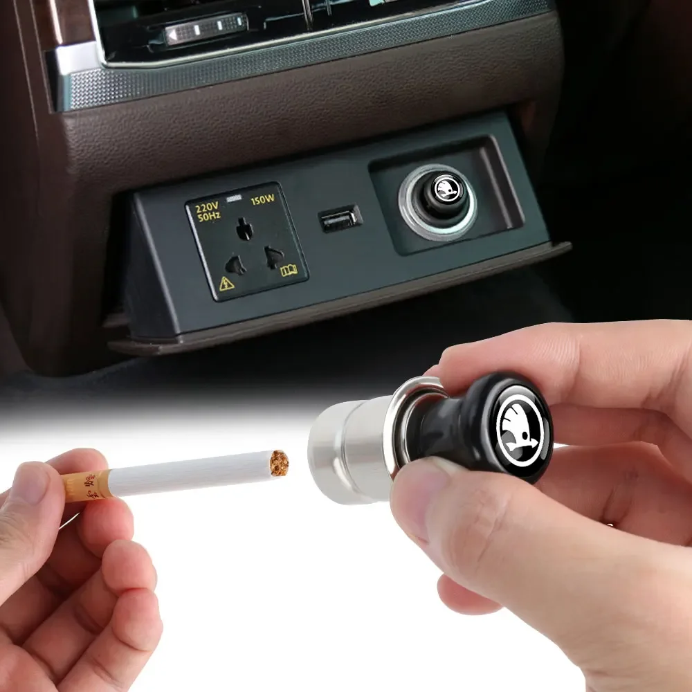 Автоматический прикуриватель гаджет автомобильный портсигар аксессуары для Skoda
