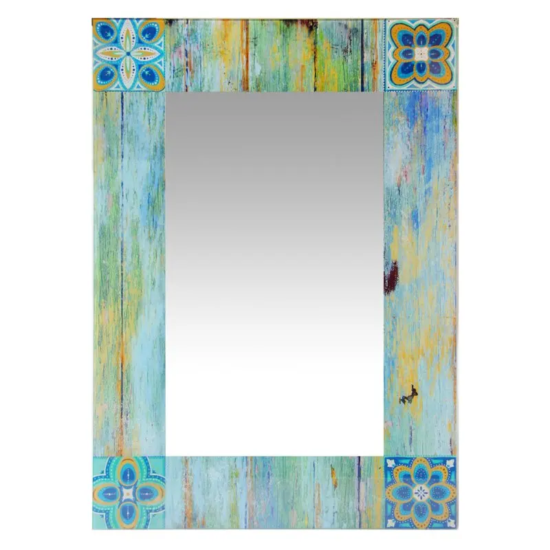 

Shabby Chic Country Mosaic Rectangle Wall Mirror - 19.75W x 27.5H inches