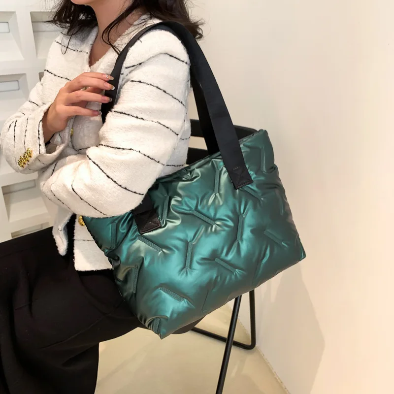 

Down Bag Women's 2023 Trendy New Fashion Casual Design Solid Color Commuter Single Shoulder Tote Bag Handbag Bags for Women