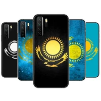 kazakhstan flag black soft cover the pooh for huawei nova 8 7 6 se 5t 7i 5i 5z 5 4 4e 3 3i 3e 2i pro phone case cases
