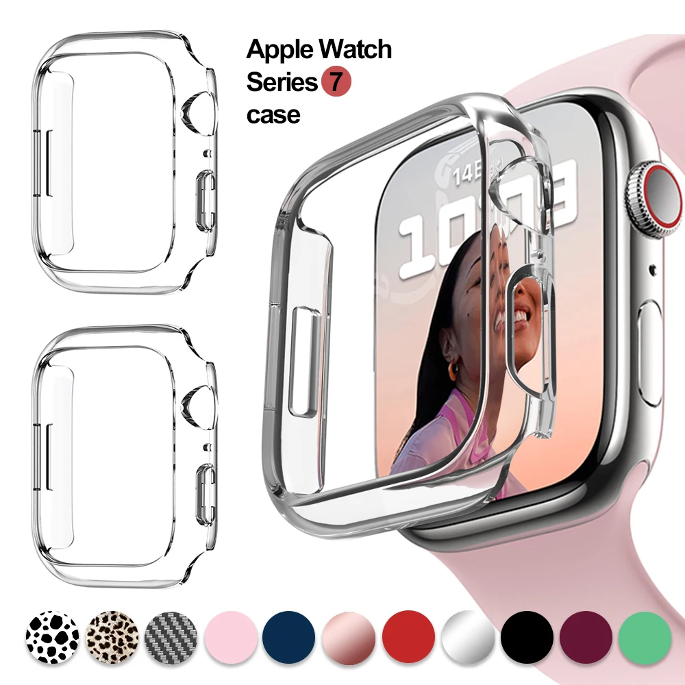 

Cover for Apple Watch 45mm 41mm 44mm 40mm 42mm 38mm Shock-Proof Resist Bumper Protective Case for iWatch SE 7 6 5 4 3 2 1