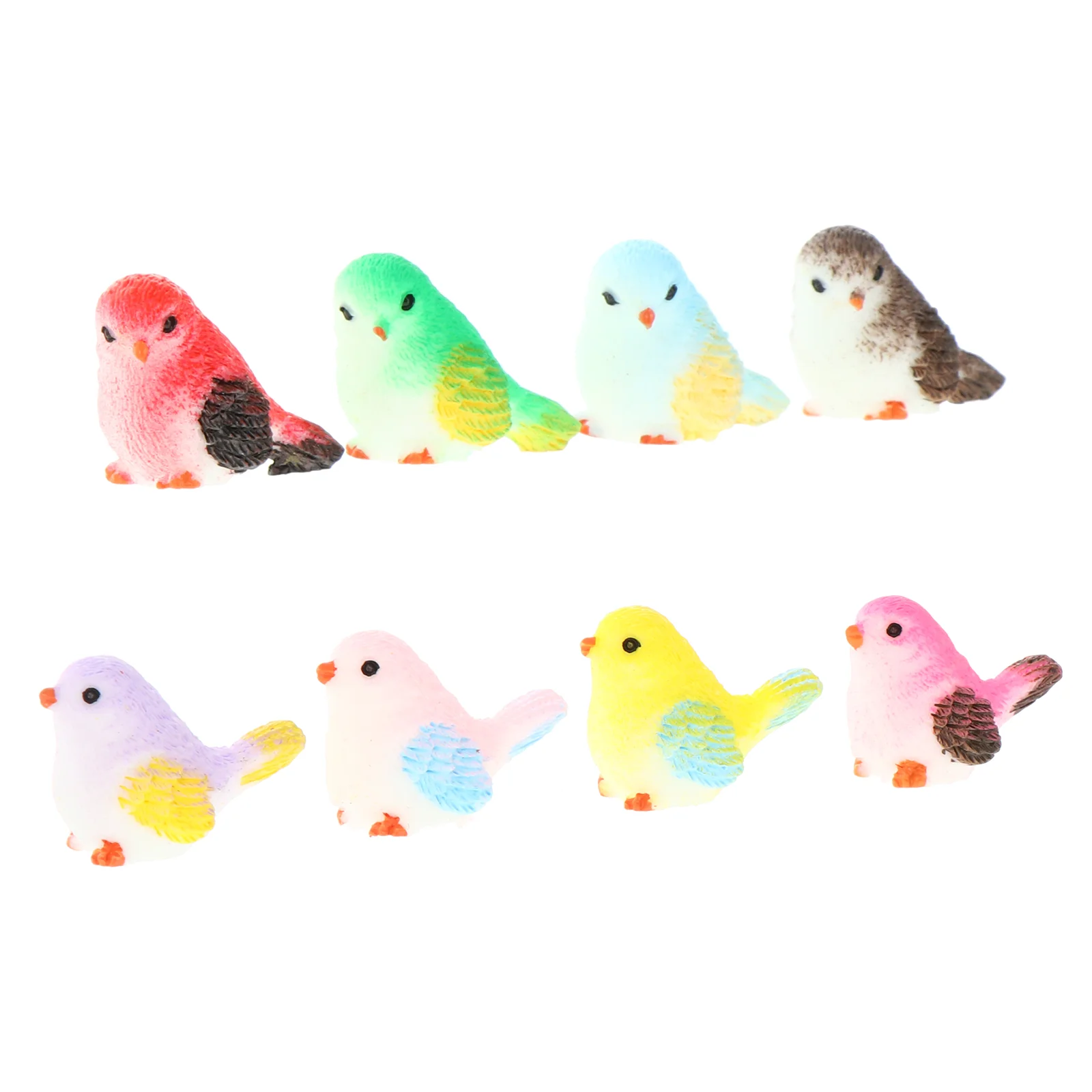 

Bird Little Figurines Toys Figure Cartoon Mini Decors Adornments Animal Pot Artificial Lifelike Toy Realistic Playset Birds