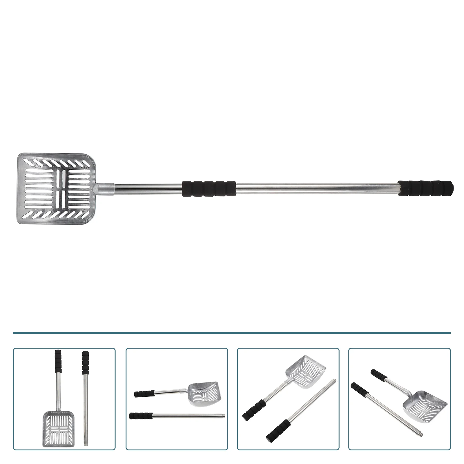 

Cat Litter Scooper Cat Litter Cleanup Kit Cat Litter Broom Dustpan Metal Litter Scoop Pet Litter Scoop