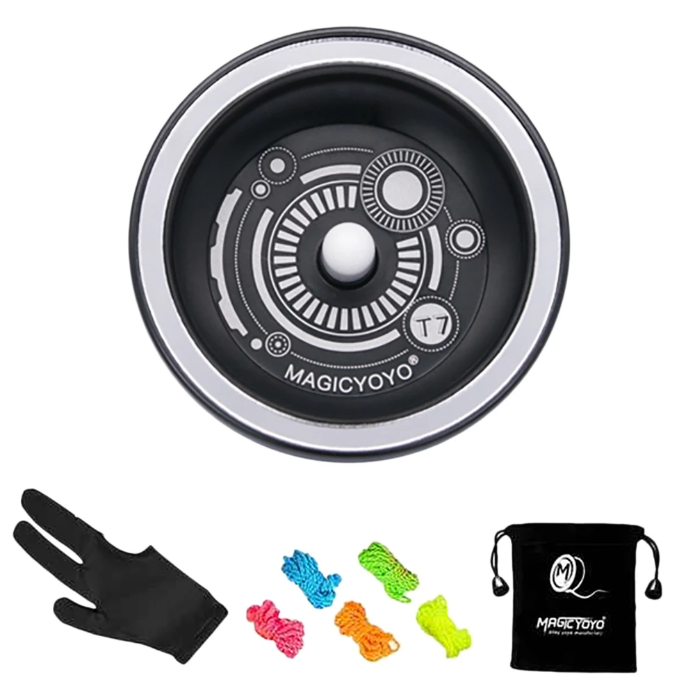 

MAGICYOYO Responsive Yoyo T7 Metal Aluminum YoYo Professional Yoyo for Kids Beginner with Bag and 5 Replacement Yoyo Strings