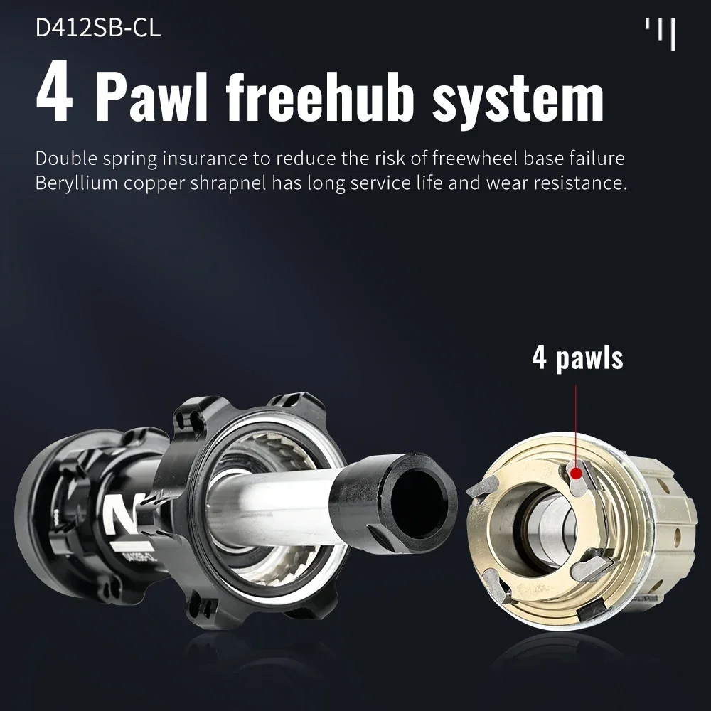 Novatec D411SB-CL D412SB-CL 24-отверстия для шоссейного велосипеда втулки с центральным