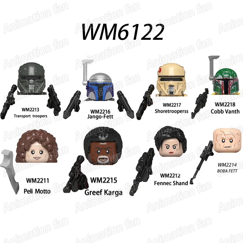 

Wm6122, девиз шэнда, транспортный штурмовик, Boba Jango Fett Karga Shore Vanth, модель, конструктор, подарки, игрушки для детей