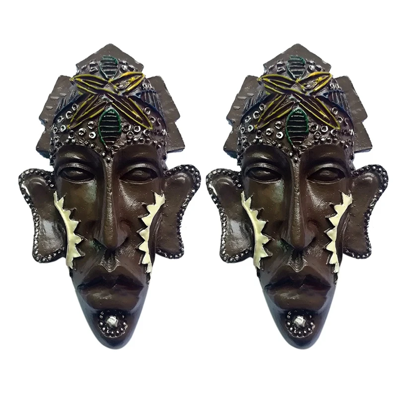 

2 Pcs African Indigenous People Indonesia World Tourism Commemorative Refrigerator 3D Refrigerator Magnet for Home Decor