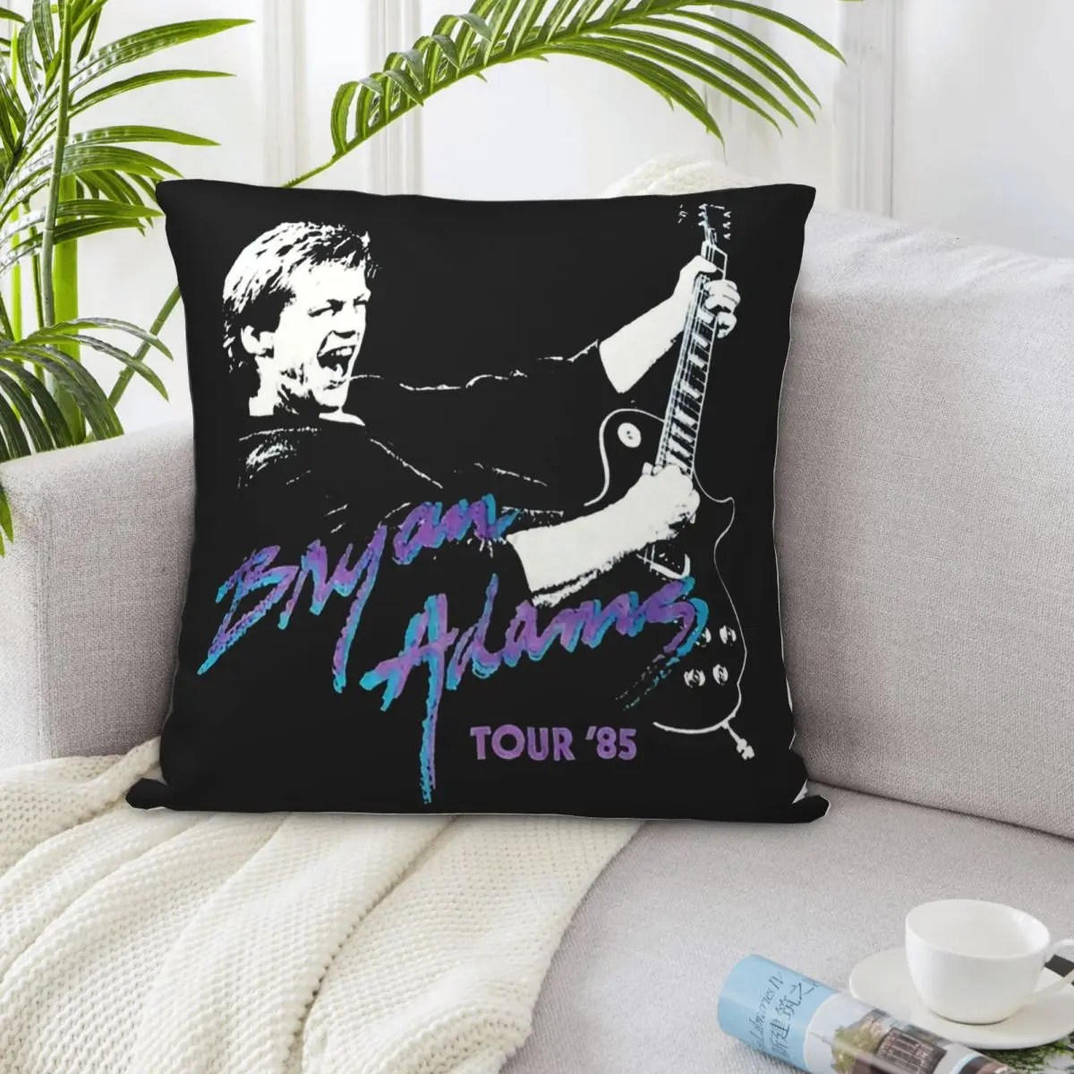 T No Tru Vtg 80S Bryan Adams 1985 Tour Рок-музыка Супер редкий размер S 3XL 3D наволочка