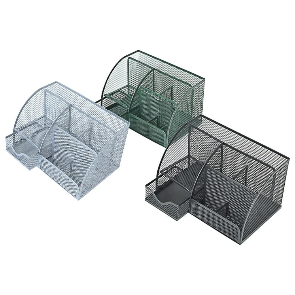 

Настольный органайзер для карандашей с сетчатым слотом, Домашний Органайзер 4/6, сетчатые держатели, многофункциональные школьные карандаши с ручкой