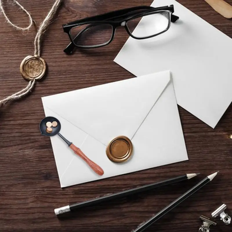 Новые ложки для восковой штамповки с деревянной ручкой