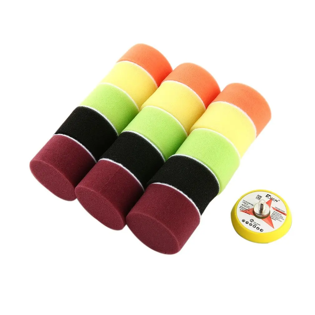 

Multiple Pieces of Set Portable Polishing Pads Sponge and Woolen Wave Polishing Waxing Buffing Pads Kits with Drill Adapter