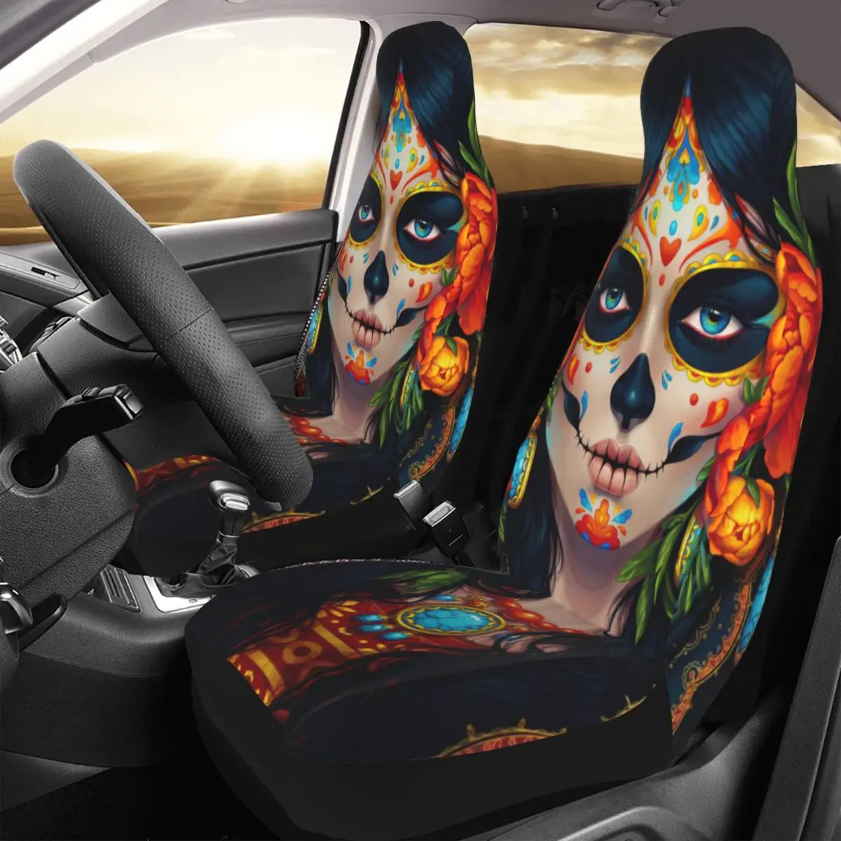 Чехол на сиденье автомобиля День мертвецов Мария димова универсальная Передняя