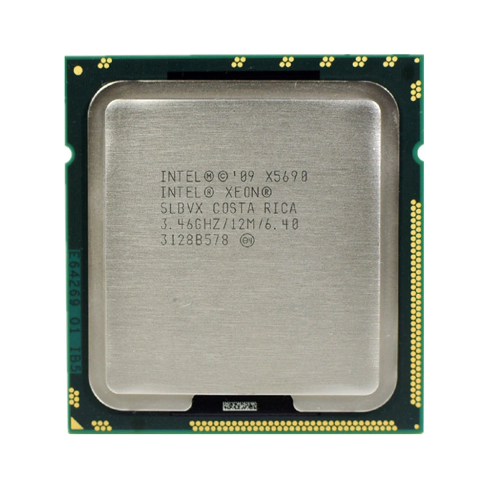 

Intel Xeon X5690 LGA 1366 3.46GHz 6.4GT/s 12MB 6 Core 1333MHz SLBVX CPU Processor