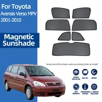 for toyota avensis verso mpv 2001 2010 magnetic car sunshade shield front rear windshield curtain side window sun shade visor