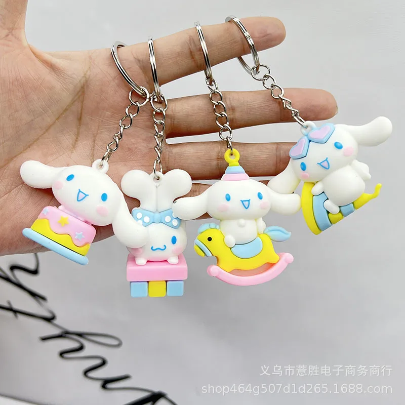 

New sanrio cinnamoroll series keyring pendant doll gift wholesale kawaii accessories