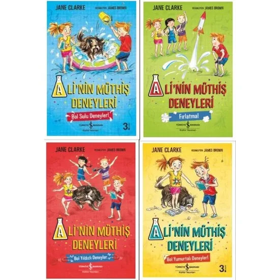 

Ali's Awesome Experiments 4 Book Set Jane Clarke Turkish Novel children development books story story writing