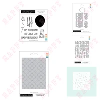 new alphanumeric balloons metal cut dies stamps stencils diy scrapbook diary album paper template card decoration embossing mold