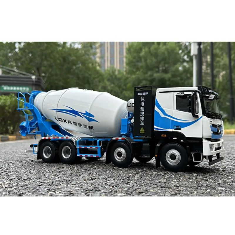 Литый под давлением в масштабе 1:24 Foton Новый энергетический миксер грузовик Сплав