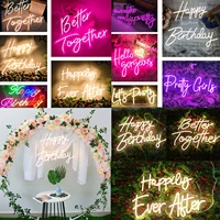 neon sign custom usb led lights wall backdrop decor bedroom favors for room wall outdoor wedding birthday party decoration