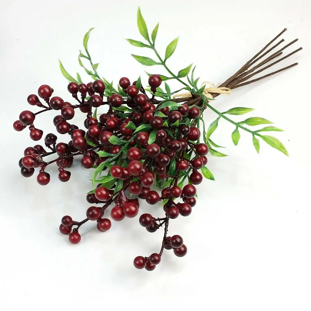 

Elegant Holiday Decoration with Faux Berries Realistic Simulation Berry Bouquet for Christmas Winter Decoration for Wedding